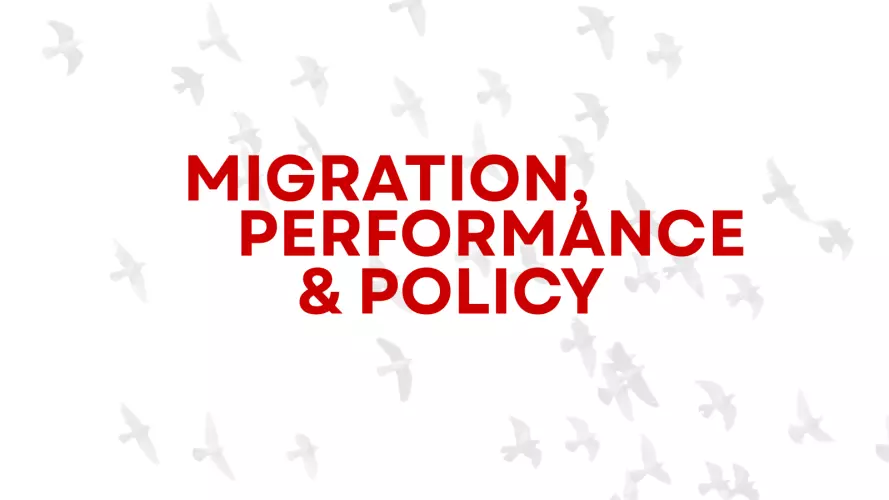 Migration, Performance & Policy graphic