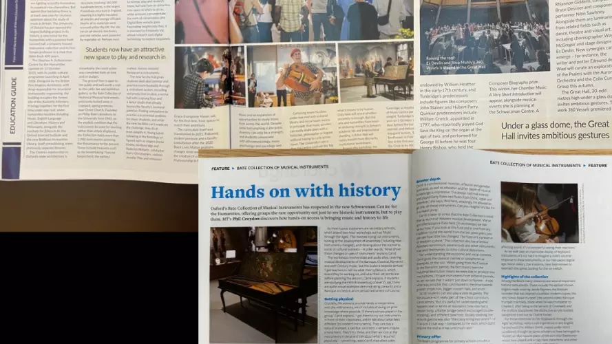 Montage of magazine articles