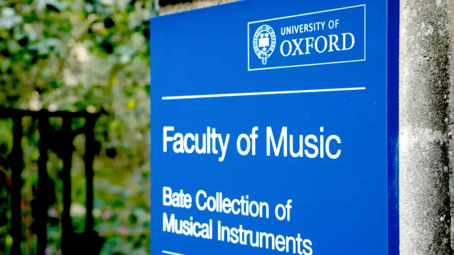 Faculty of Music sign