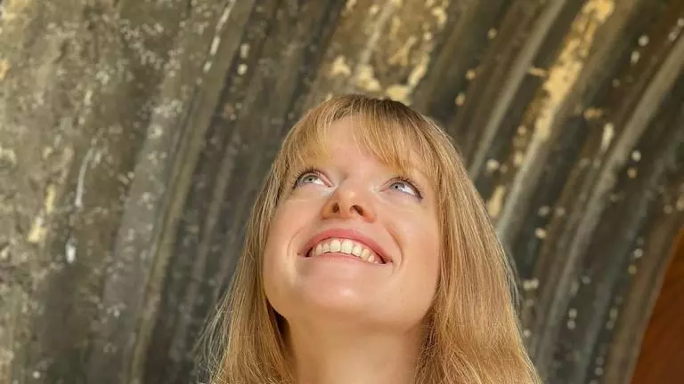 Jessica Edgar, wearing sub fusc